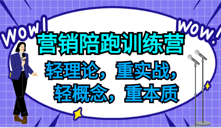 营销陪跑训练营，轻理论，重实战，轻概念，重本质，适合中小企业和初创企业的老板-立业有术