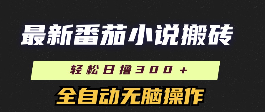 （11904期）最新番茄小说搬砖，日撸300＋！全自动操作，可矩阵放大-立业有术