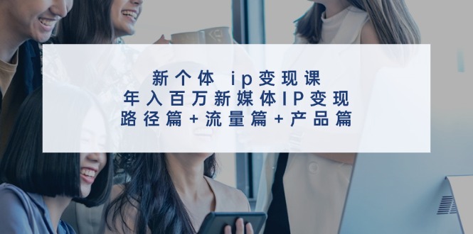 新个体ip变现课，年入百万新媒体IP变现，路径篇+流量篇+产品篇-立业有术