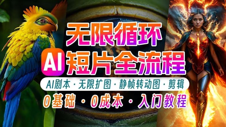 AI剪辑无限循环画面：新手轻松月入上万的秘技【揭秘】-立业有术