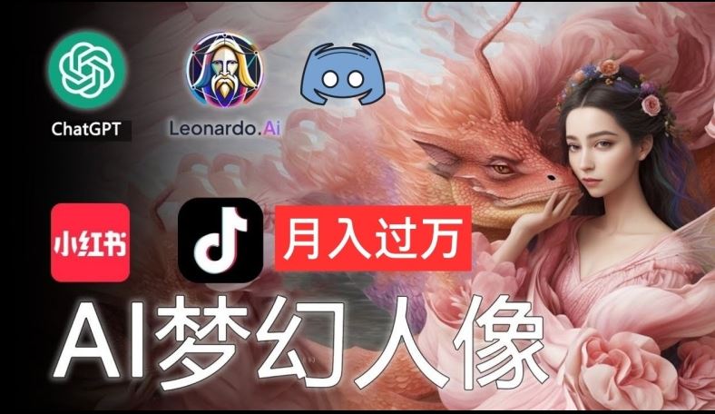 AI摄影梦幻人像：零基础也能月入过万的秘密【揭秘】-立业有术