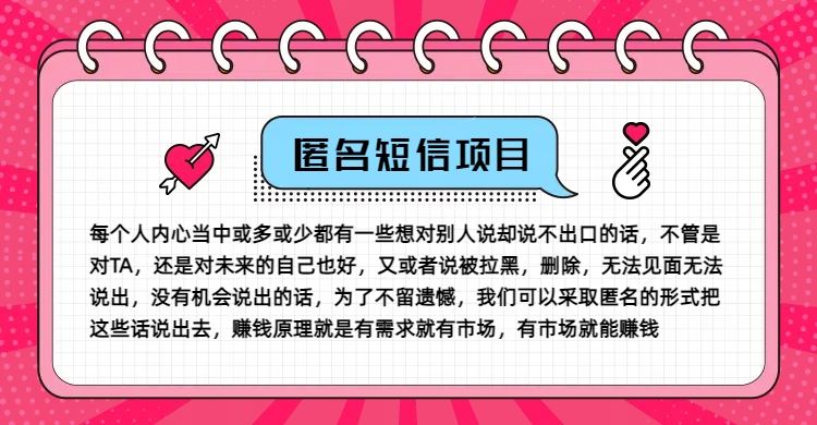 冷门小众赚钱项目，匿名短信，玩转信息差，月入五位数【揭秘】-立业有术