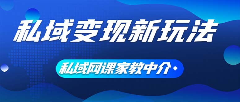 （12089期）私域变现新玩法，网课家教中介，只做渠道和流量，让大学生给你打工、0…-立业有术