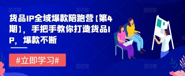 货品IP全域爆款陪跑营【第4期】，手把手教你打造货品IP，爆款不断-立业有术