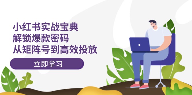 小红书实战宝典：解锁爆款密码，从矩阵号到高效投放-立业有术