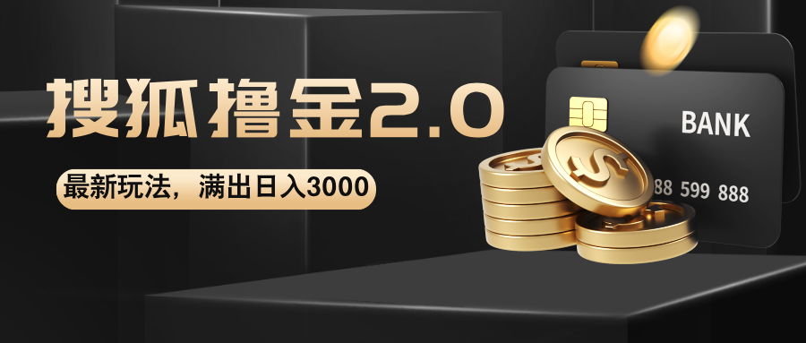 （12212期）搜狐撸金2.0最新玩法，无脑日入3000+，可无限扩大-立业有术