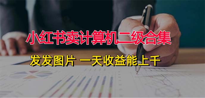 （12228期）小红书卖计算机二级合集，发发图片 一天收益能上千-立业有术