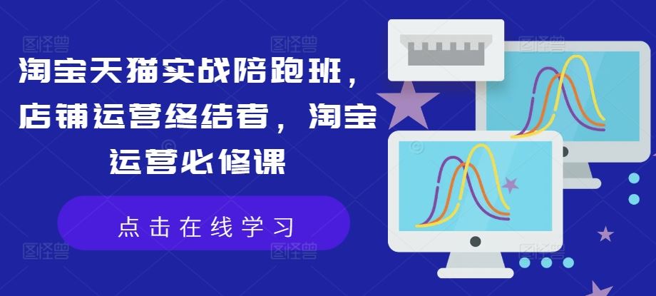 淘宝天猫实战陪跑班，店铺运营终结者，淘宝运营必修课-立业有术