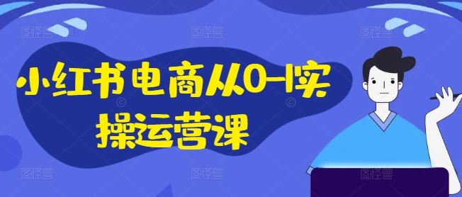 小红书电商从0-1实操运营课，小红书手机实操小红书/IP和私域课/小红书电商电脑实操板块等-立业有术