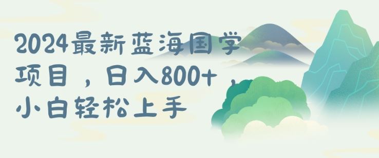 国学项目，长期蓝海可矩阵，从0-1的过程【揭秘】-立业有术
