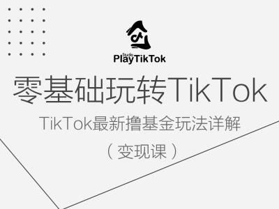 零基础玩转TiKToK变现课，TikTok最新撸基金玩法详解-立业有术