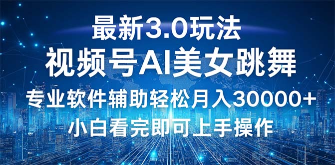 （12788期）视频号最新3.0玩法，当天起号小白也能轻松月入30000+-立业有术
