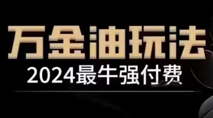 2024最牛强付费，万金油强付费玩法，干货满满，全程实操起飞-立业有术