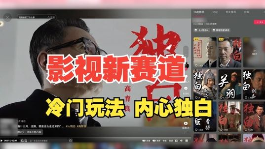 最新影视解说玩法，人物独白，30天涨粉24万+，全流程拆解【揭秘】-立业有术