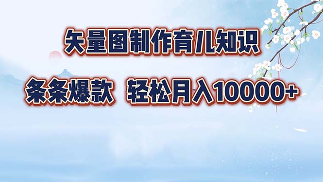 （12902期）矢量图制作育儿知识，条条爆款，月入10000+-立业有术