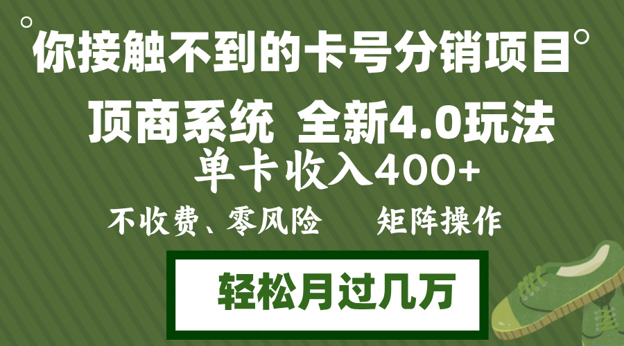 （12917期）年底卡号分销顶商系统4.0玩法，单卡收入400+，0门槛，无脑操作，矩阵操…-立业有术