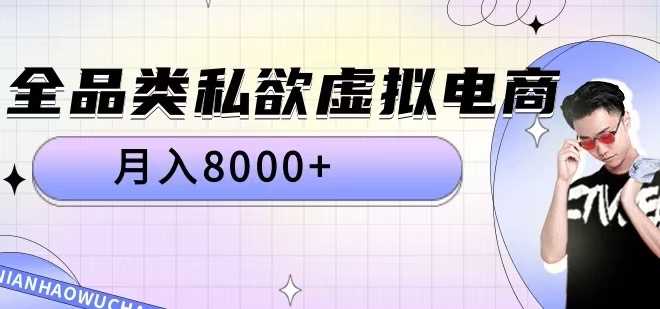 全品类私欲虚拟电商，月入8000+【揭秘】-立业有术