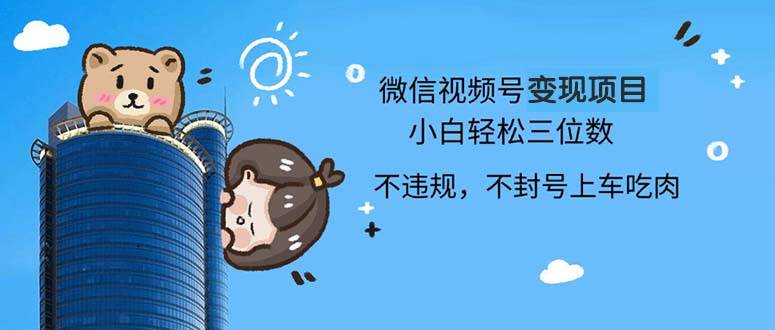 （13115期）2024最新微信视频号变现项目，小白轻松月入四位数-立业有术