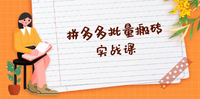 （13265期）拼多多批量搬砖实战课，全自动剪辑发布，黑科技新技术与爆款选品策略-立业有术