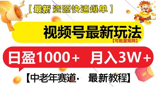 （13530期）视频号最新玩法 中老年赛道 月入3W+-立业有术