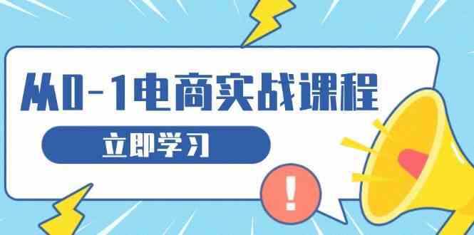 从零做电商实战课程，教你如何获取访客、选品布局，搭建基础运营团队-立业有术