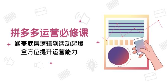 （13647期）拼多多运营必修课：涵盖底层逻辑到活动起爆，全方位提升运营能力-立业有术