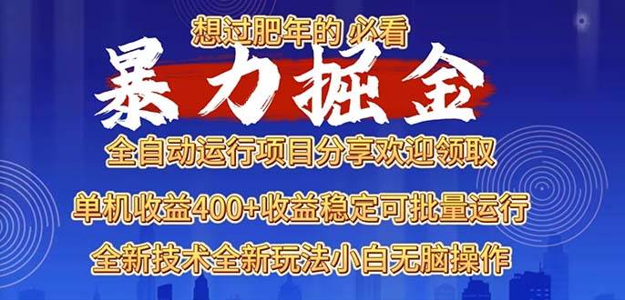 （13675期）2025暴力掘金项目，想过肥年必看！-立业有术