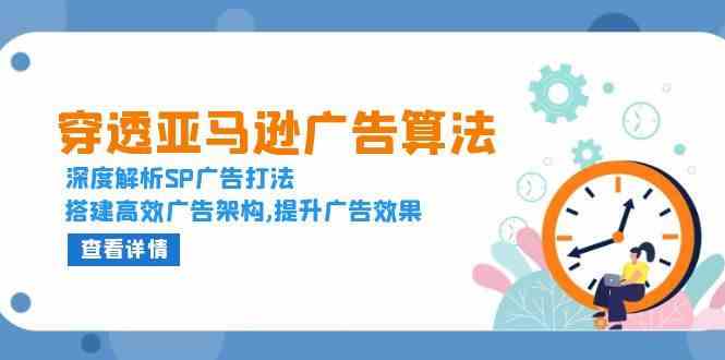 穿透亚马逊广告算法，深度解析SP广告打法，搭建高效广告架构,提升广告效果-立业有术