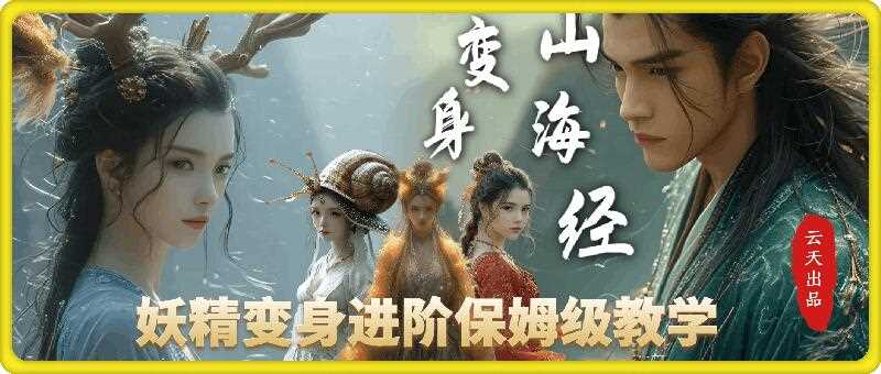 云天AI山海经变身视频教程，妖精变身进阶保姆级教学-立业有术