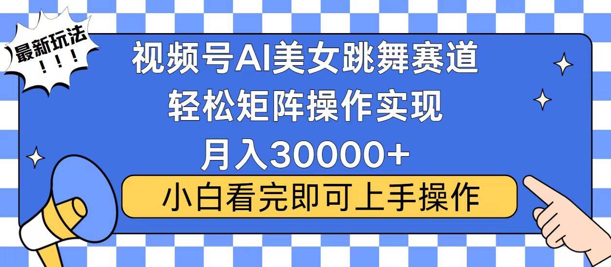 （13813期）视频号蓝海赛道玩法，当天起号，拉爆流量收益，小白也能轻松月入30000+-立业有术