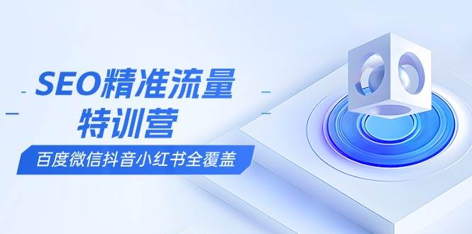 （13851期）SEO精准流量特训营，百度微信抖音小红书全覆盖，带你搞懂搜索优化核心技巧-立业有术