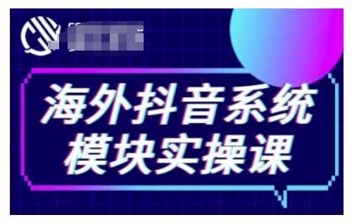 海外抖音Tiktok系统模块实操课，TK短视频带货，TK直播带货，TK小店端实操等-立业有术