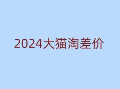 2024版大猫淘差价课程，新手也能学的无货源电商课程-立业有术