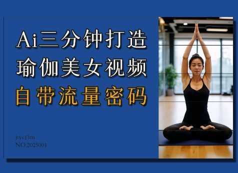 Ai3分钟打造瑜伽美女视频，自带流量密码-立业有术