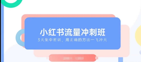 小红书流量冲刺班2025，最懂小红书的女人，快速教你2025年入局小红书-立业有术