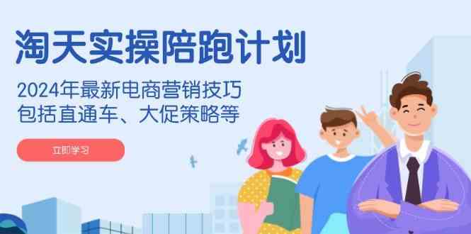 淘天实操陪跑计划，2024年最新电商营销技巧，包括直通车、大促策略等-立业有术