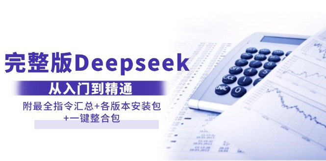 （14116期）完整版Deepseek从入门到精通：附最全指令汇总+各版本安装包+一键整合包-立业有术