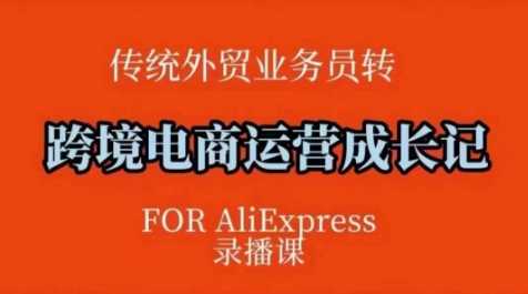 跨境电商速卖通运营课，​运营方法论+后台实操，逻辑清晰-立业有术