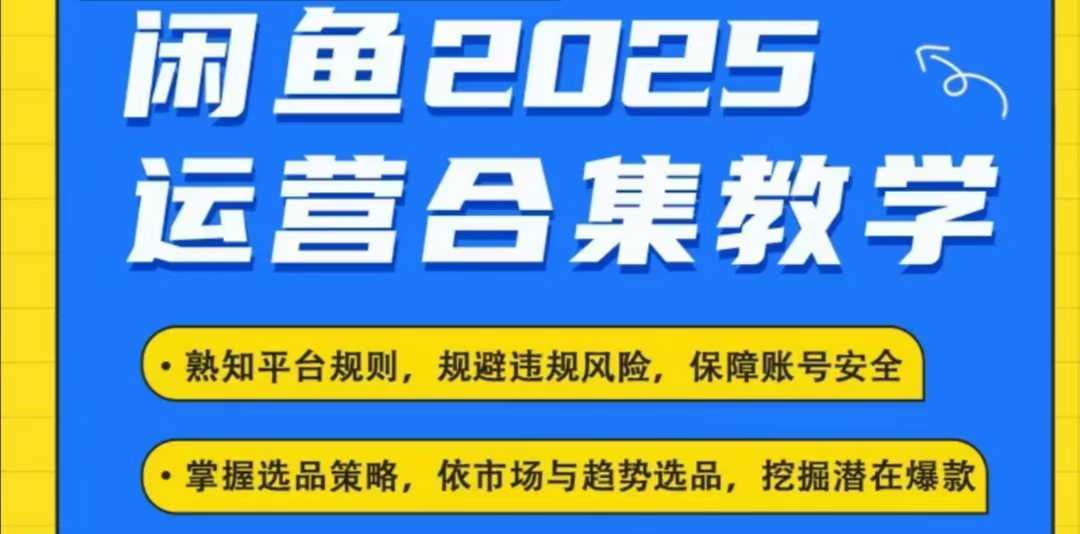 2025闲鱼电商运营全集，2025最新咸鱼玩法-立业有术