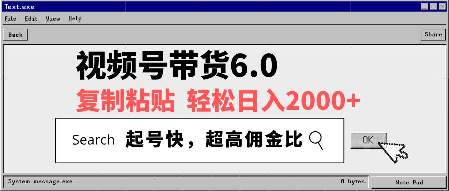 （14325期）视频号带货6.0，轻松日入2000+，起号快，复制粘贴即可，超高佣金比-立业有术