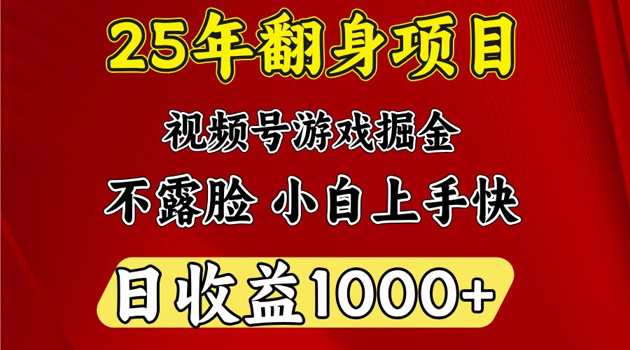 一天收益1000+ 25年开年落地好项目-立业有术