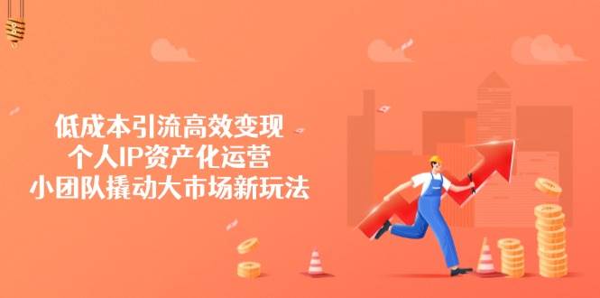 （14555期）低成本引流高效变现，个人IP资产化运营，小团队撬动大市场新玩法-立业有术