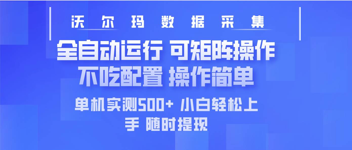 （14560期）最新沃尔玛平台采集 全自动运行 可矩阵单机实测500+ 操作简单-立业有术