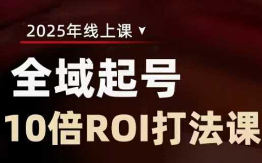 2025全域起号10倍ROI打法课，助你提升直播间的投资回报率-立业有术