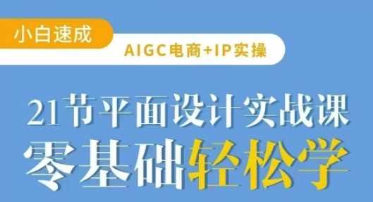 AIGC电商必备实操21节平面设计实战课，教你玩转AI-立业有术