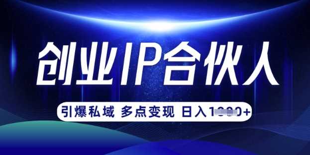 云帆·创业ip合伙人打造3.0，从0到1教你做网创，实现月入过W-立业有术