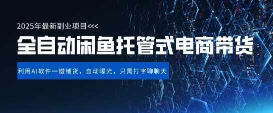 【闲鱼全自动电商带货】三年磨一剑，一朝露锋芒，长期稳定项目，单日稳定变现5张【揭秘】-立业有术