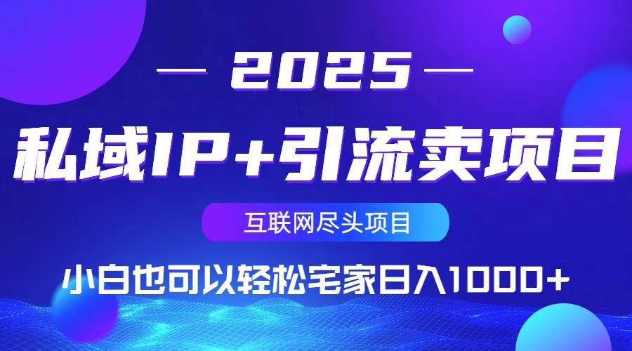 （14151期）私域IP+引流卖项目，小白也可以做到轻松宅家日入1000+-立业有术
