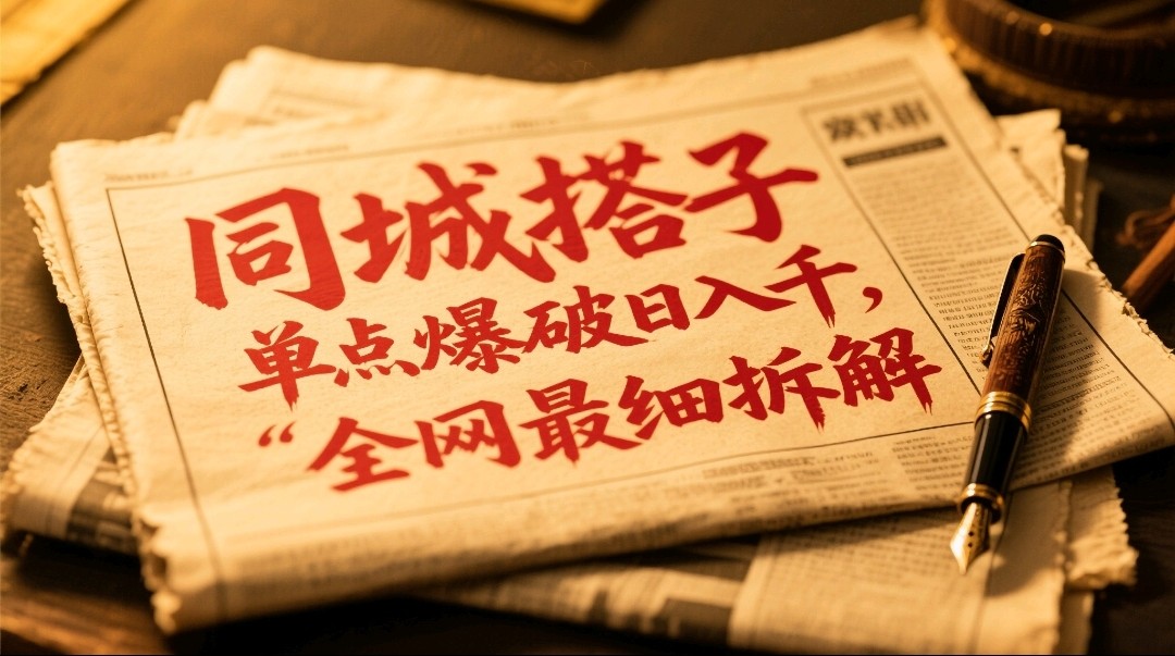 同城搭子群19.9单点爆破日入千，搭子组局月入万，全网最细拆解-立业有术