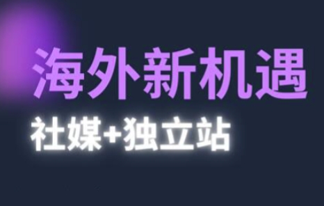 2025出海新机遇(社媒+独立站)，海外新机遇，实现独立站的高效运营与出海-立业有术